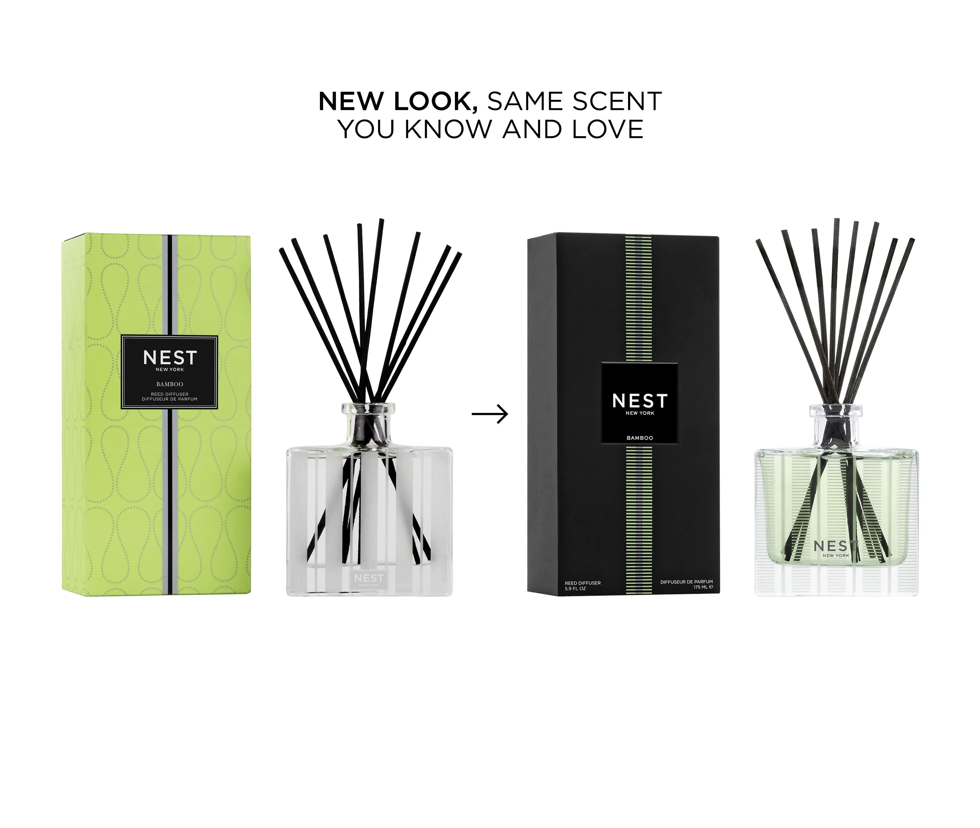 Bamboo Decorative Reed Diffuser Nest New York