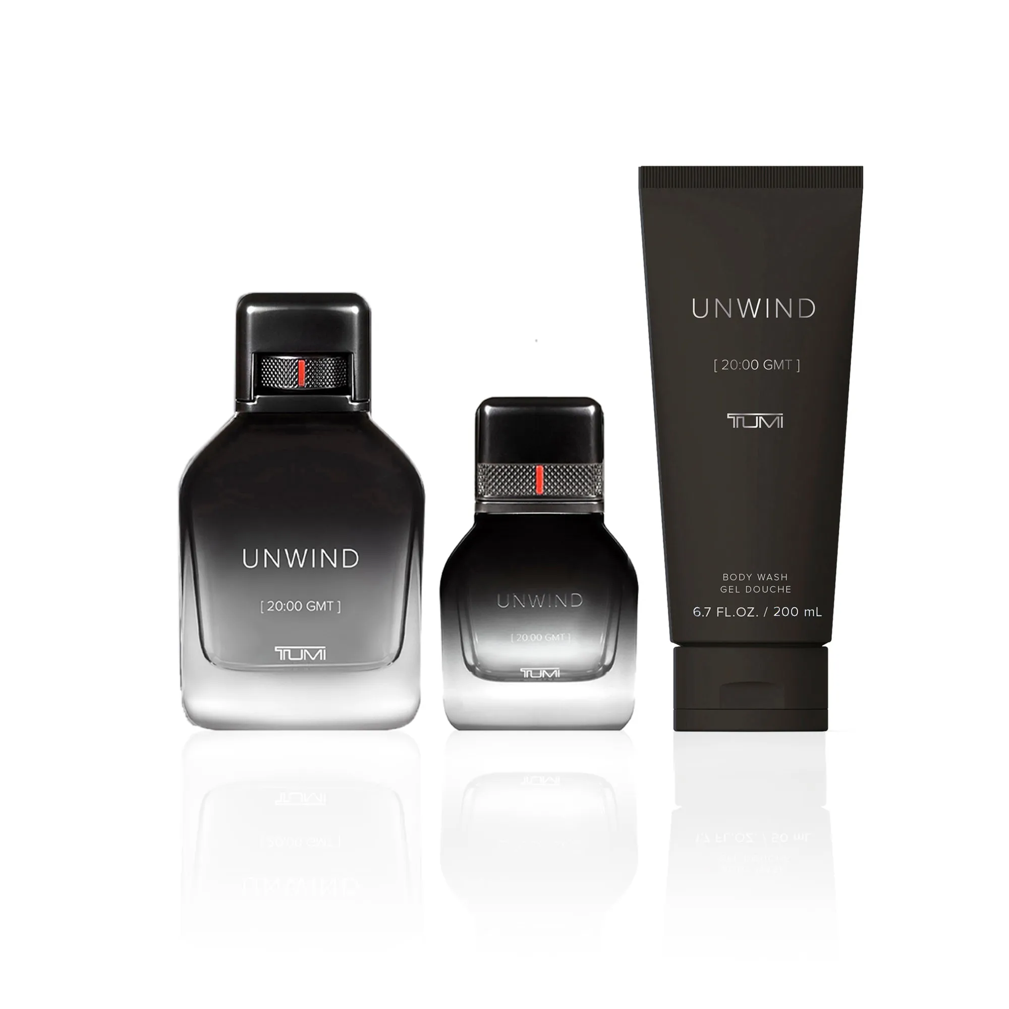 TUMI UNWIND [20:00 GMT] Gift Set - 100ml EDP   30ml EDP   200ml Body Wash